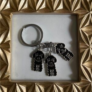 Poodle keychain